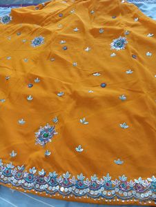 Haldi Ceremony Lehenga Choli And Dupatta