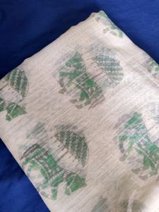 Beautiful Royal Carriage Print Cotton Saree