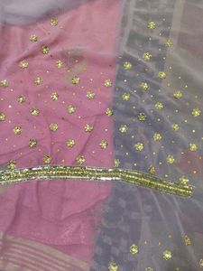Embellished Lavender Saree
