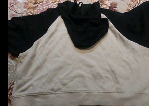 Crop BOSS Hooded Sweatshirt