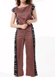Stylish Printed SILK TOP AND BOTTOM