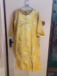 Yellow Silk Kurta