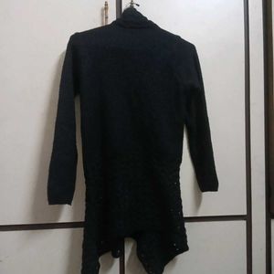 Stylish Black Knit Shrug