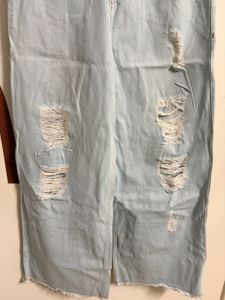Ripped Wide Leg Jeans