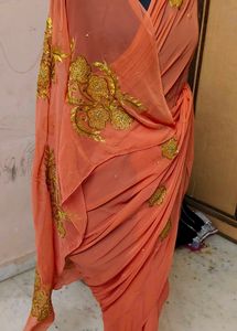 pure chiffon saree with aari tari zari work 😍🔥