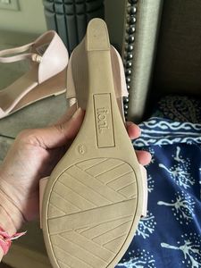 Reduced  Ankle strap Bow Wedge Sandals