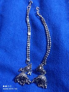 GA Beautiful Black Metal Earring With Tana