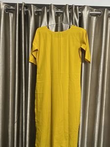 Stylish Yellow Printed Kurta