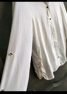 Classic White Button-Up Shirt