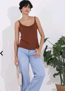 SHEIN MEDIUM LENGTH SPAGHETTI STRAP TEXTURED CAMI