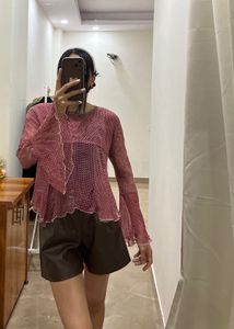 Mesh Chiffon TOP with flared bell sleeves