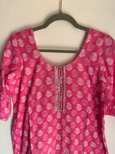 Pink Cotton Salwar Kameez Suit💕
