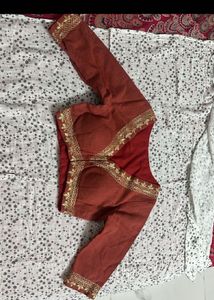 Rust Embroidered Blouse