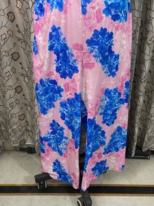 Women's Pink Floral Palazzos