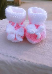 Handmade Crochet Baby Booties