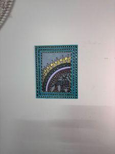 Hand-painted Indian Folk Art Canvas
