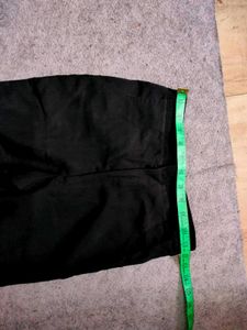 Embroidered Black Wide Leg Pants for girls