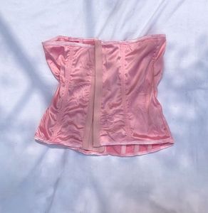Pink Corset Top with Bows