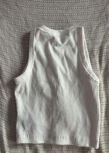 White Cropped Top