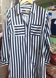 Striped Button-Up Shirt