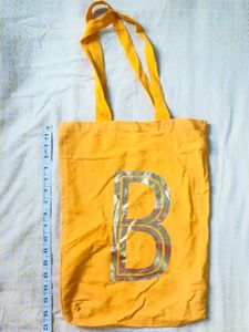 Orange 'B' Tote Bag