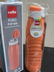 New- Cello Puro Pop 900 Insulated Water Bottle