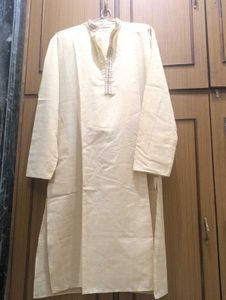 Cream Color / Off White Kurta Set For Men &amp; Boys