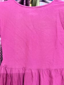 Embroidered Purple Kurta