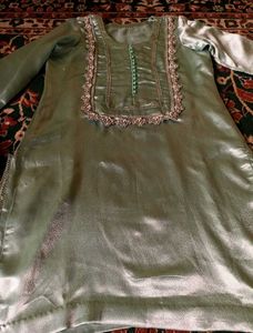 Elegant Mint Green Kurta Set