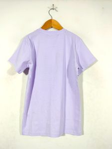 Lavender Printed Casual T Shirt (Girl's)