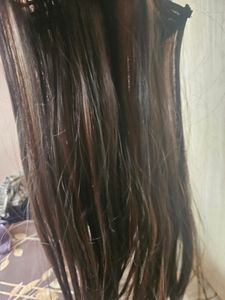 Straight Colored Hair Extension