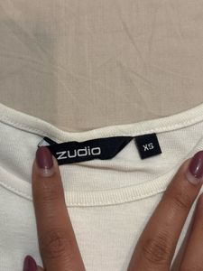 ZUDIO White Baby Tee (XS)