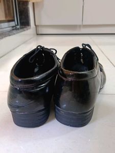 Classic Black Patent Leather Oxfords