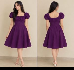 Mini purple dress