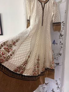 Pakistani Anarkali Designer Kurta Organza Net
