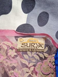 Elegant Pink Embroidered Saree