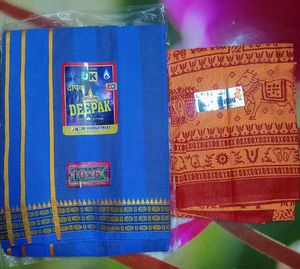 New Deepak Cotton Dhoti Set( with uttari