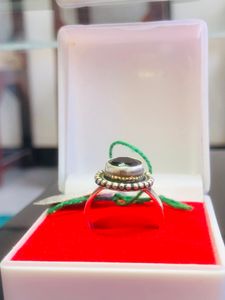 Black Diamond Ring🖤💍 Pure 925 Silver (wt:5.400g)