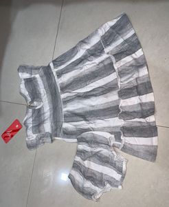 Striped Ruffle Dress