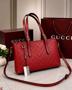 GUCCI GG EMBLEM MEDIUM CANVAS TOTE BAG*