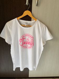 White Taurus Graphic T-Shirt