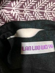 Printed Black Blazer Jacket