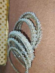 Elegant Beaded Bangles Set