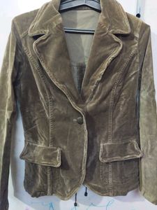 Vintage Brown Velvet Blazer