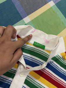 Colorful Striped Polo Shirt