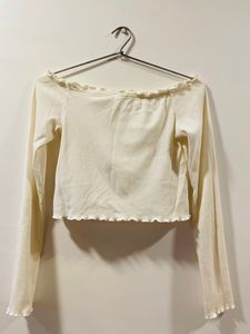 White Off Shoulder Top