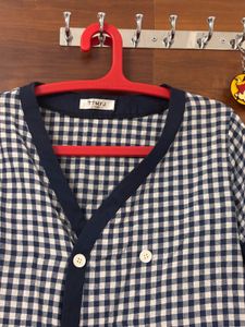 Chic Gingham Button-Up Top