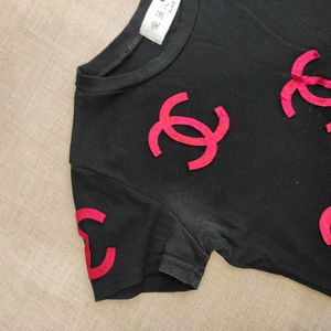 Women Black Crop Top