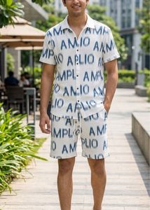 Men's Ampilo Print Shirt & Shorts Set