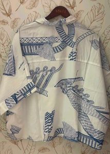 floral oversize shirt